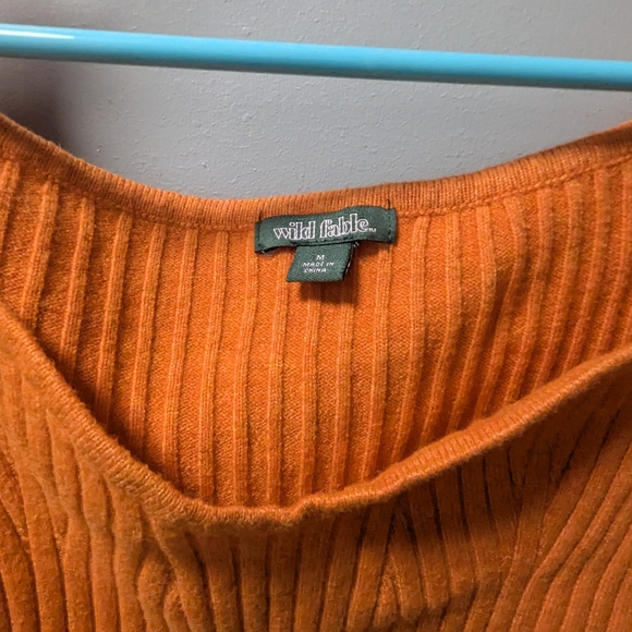 Wild Fable Rust Ribbed Sweater - Picture 2 of 3
